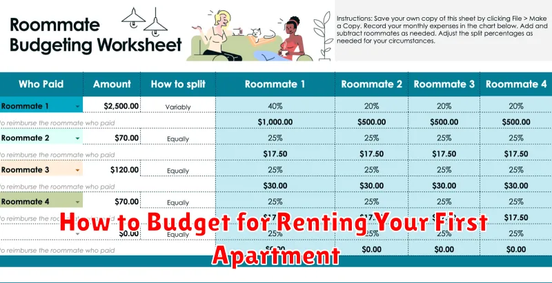 How to Budget for Renting Your First Apartment