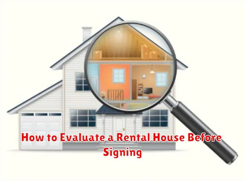 How to Evaluate a Rental House Before Signing